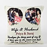 Personalised Wife and Husband Cushion