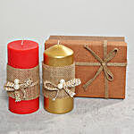 Pillar Candles In A Gift Box