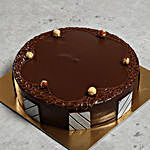 Eggless Hazelnut Chocolate Cake