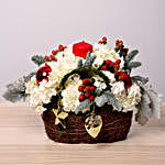 Red and White Xmas Floral Arrangement