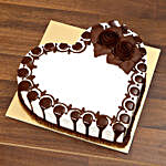 Heart Shaped Chocolate Cake For Valentines Day