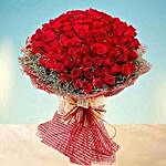 100 Red Roses Bouquet of Love