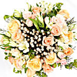 Beautiful Roses and Alstroemeria Hand Tied Bunch