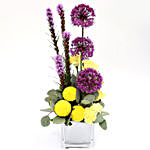 Bright Carnations and Laitris Floral Arrangement