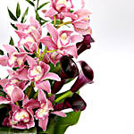 Grandeur Calla Lilies and Cymbidium Bouquet