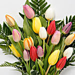 Jute Wrapped 20 Tulips Bouquet