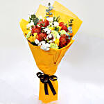 Sunshine Roses and Protea Flower Bouquet