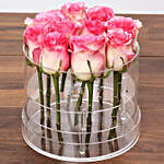 Graceful Pink Rose Box With Chocolates
