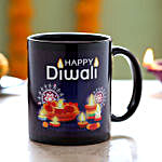 Diwali Wishes Black Mug
