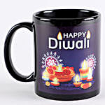 Diwali Wishes Black Mug