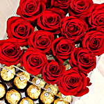 Elegant Roses and Ferrero Rocher
