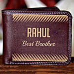 Pearl Rakhi and Personalised Engraved Wallet
