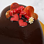 Triple Chocolate Heart Cake 500gm