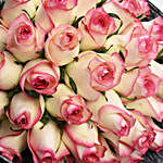 35 Dual Shade Pink Roses Designer Bouquet