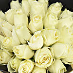 35 White Roses Designer Bouquet