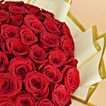 50 Valentines Roses Bouquet