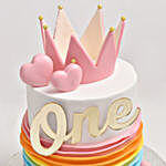 Rainbow Birthday Red Velvet Cake