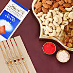 Sneh Radiant Pearls Rakhi Set & Tasty Treats