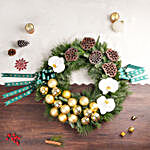Gold and Green Wreath