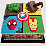 Four Blocks Avengers Chocolate Cake