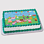 Peppa Pig Birthday Party Chocolate Photo Cake