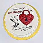 Key To My Heart My Husband Cake Half Kg