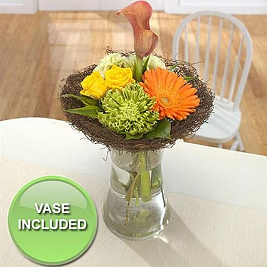 Vivid Vase Arrangement
