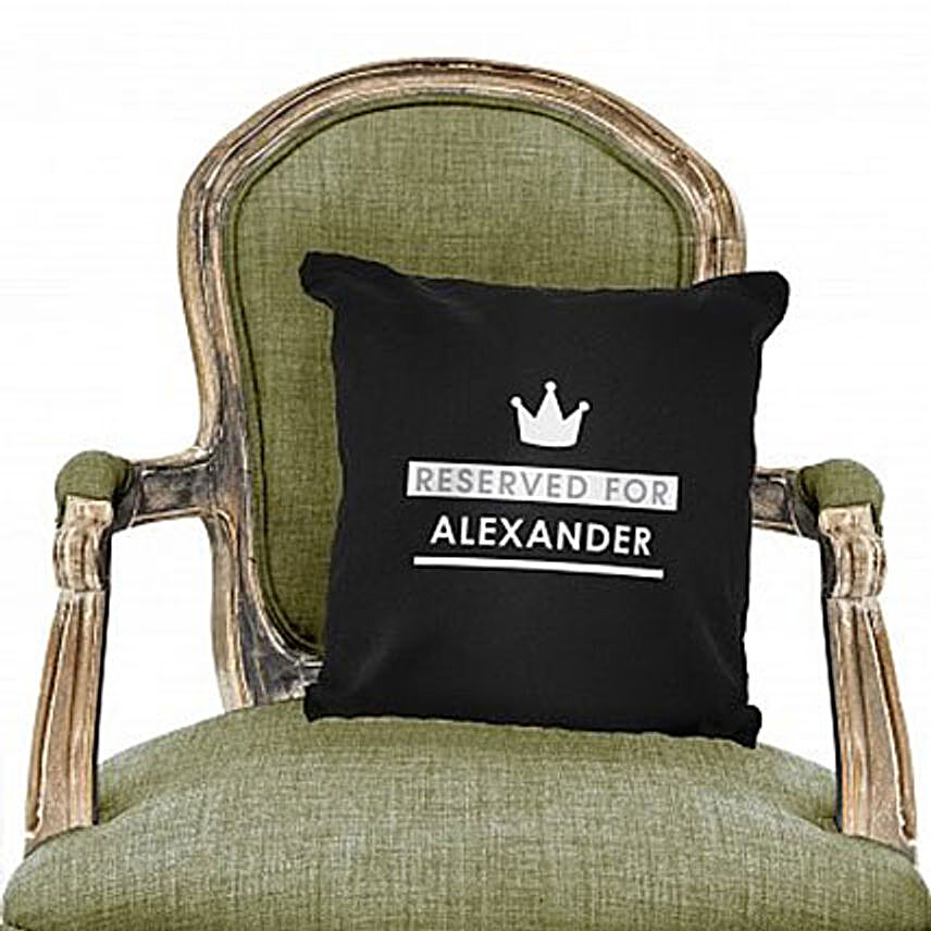 Personalized Reserved For Black Cushion Cover
