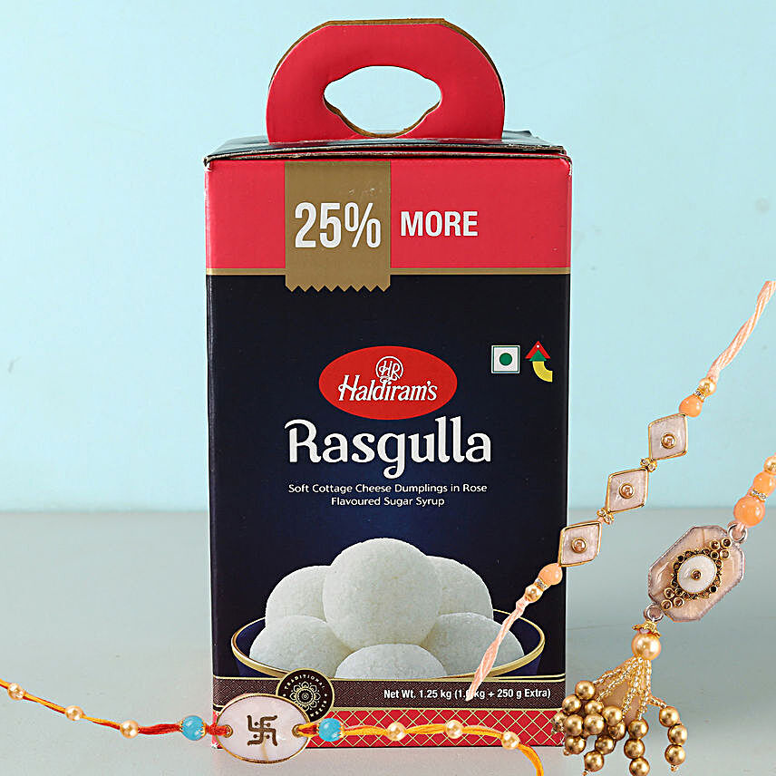 Delicious Rasgulla With Bhaiya Bhabhi Rakhi