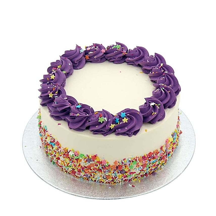 Captain Purple Confetti Cake