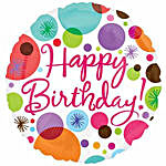 Happy Birthday Polka Dots Balloon