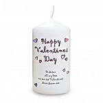 Happy Valentines Day Personalized Candle