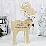 Personalized Wooden Reindeer Decoration