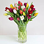30 Stunning Tulips Bouquet Mixed Color