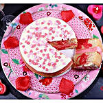 Valentines Strawberry Swirl Cake