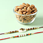 Colorful Rakhi Combo With Almonds