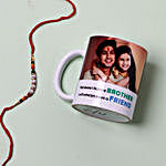 Fancy Rakhi And Personalised Photo Mug