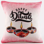Diwali Wished Printed Cushion