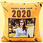 Personalised New Year Greetings Cushion For Her