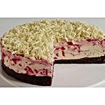 Creamy Raspberry White Chocolate Cheesecake