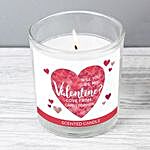 Personalised Confetti Hearts Scented Jar Candle