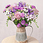 Blue N Lavender Flower Bouquet