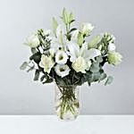 Serenity With White Flower Bunch