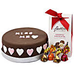 Kiss Me Love Cake And Buttlers Chocolates