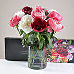 Special Letterbox Peonies Bunch