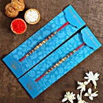Pearl Mauli Rakhis With Almonds And Lindt