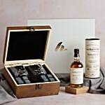 Whiskey With Glasses And Whiskey Stones Hamper