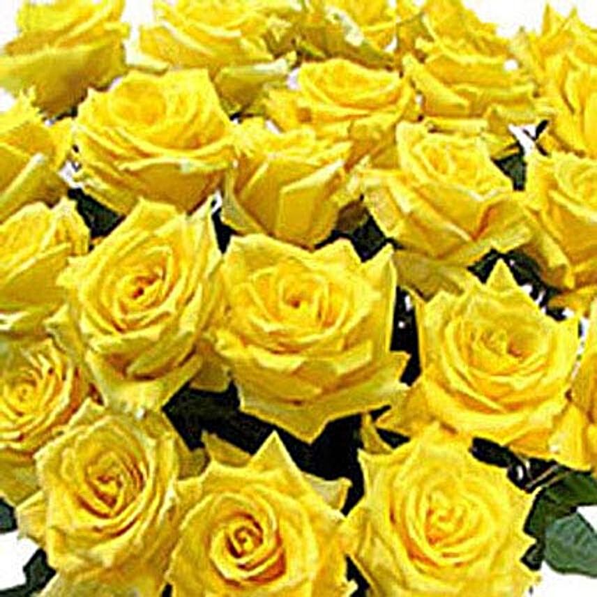 100 Long Stem Yellow Roses