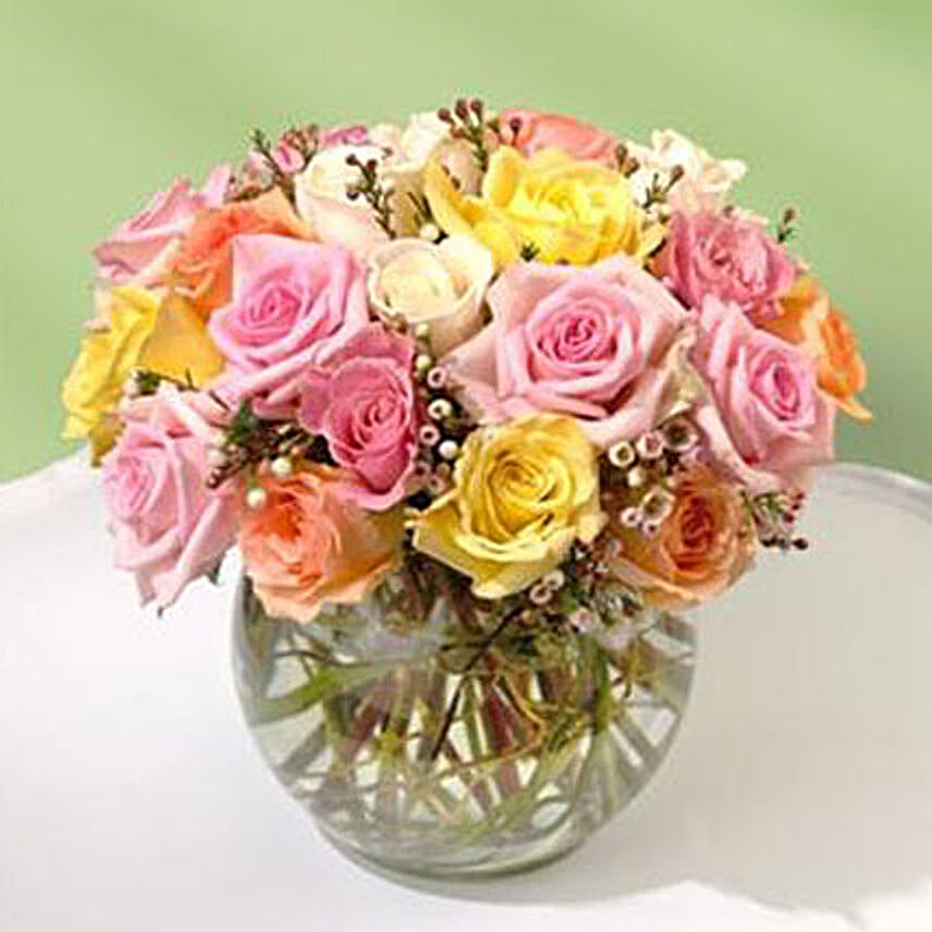 Beautiful Bowl of Roses