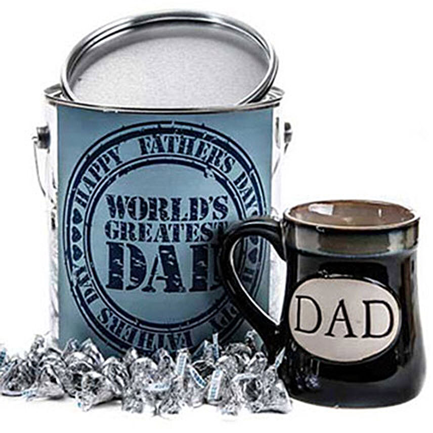 Worlds Greatest Dad with Kisses Mug